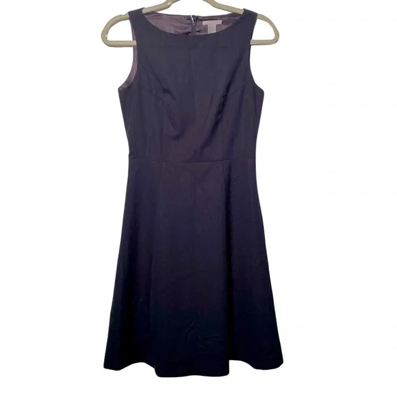 H&M | Dresses | Hm Womens Sleeveless Fit Flare Navy Blue Dress Size 6 |  Poshmark